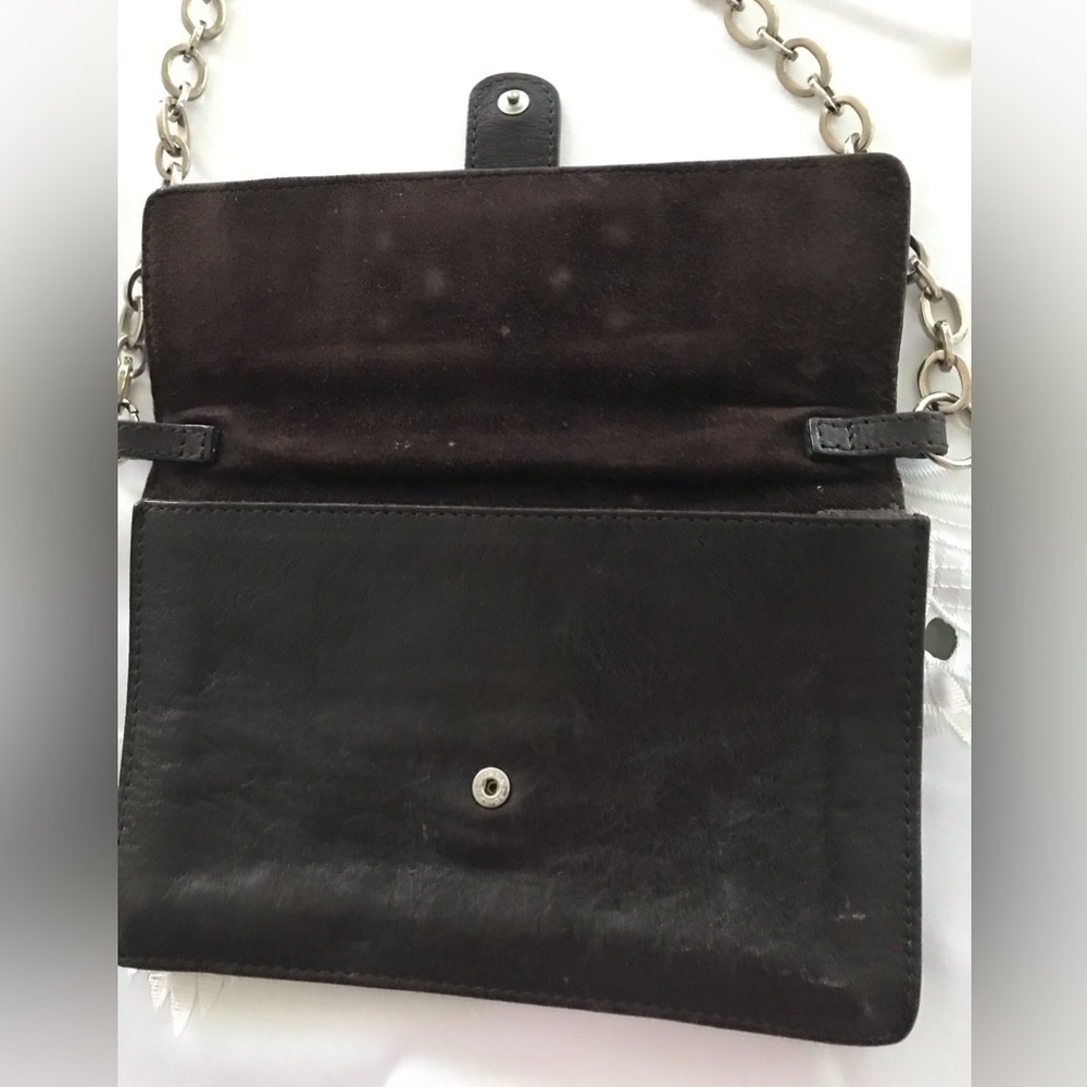 Furla  vintage leather mini bag w/ chain - Picture 3 of 12